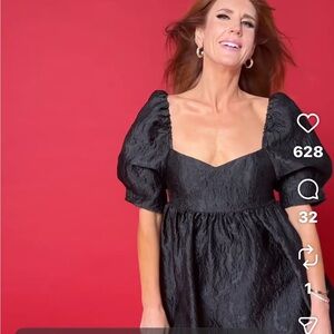 Jessi Cruickshank x Joe Fresh Black Puff-Sleeve Party Dress Size 2 & 10 only